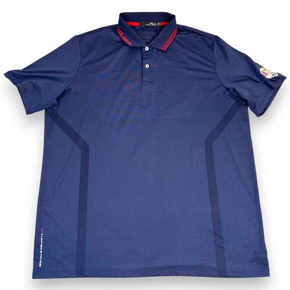 Ralph Lauren Mens XL Polo U.S.A. 2016 Ryder Cup RLX Polyester Stretch - Picture 1 of 12